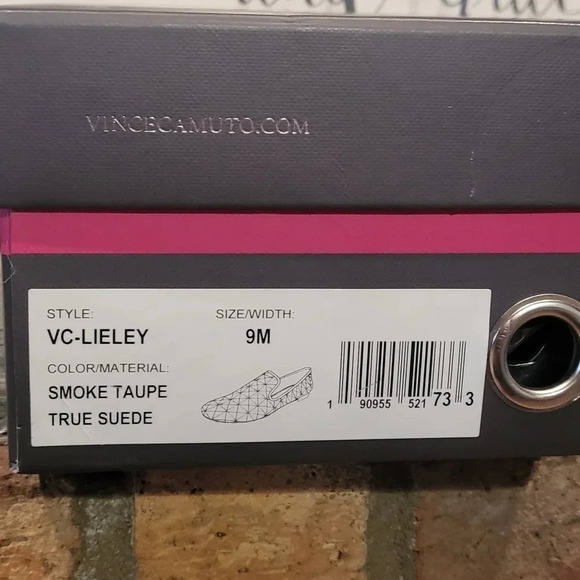 Vince Camuto Lieley Quilted Loafer Suede  Slip On Color Taupe Size 9M NWT - Picture 7 of 7